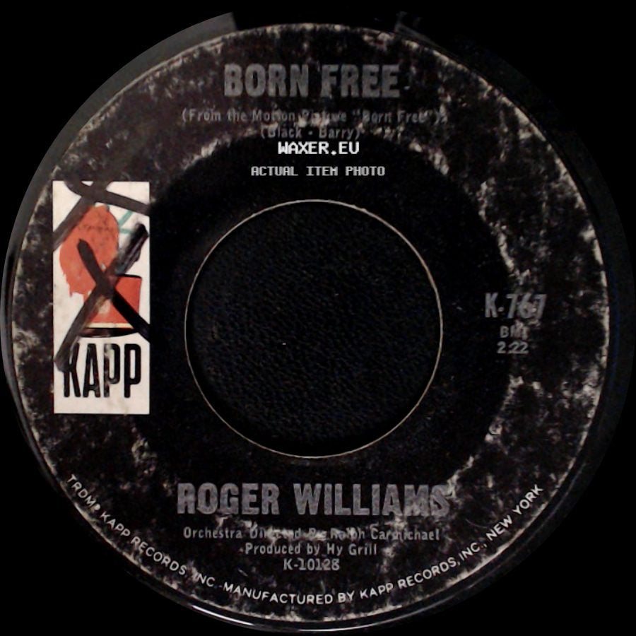 Roger Williams - Jimmie’s Train / Born Free side B