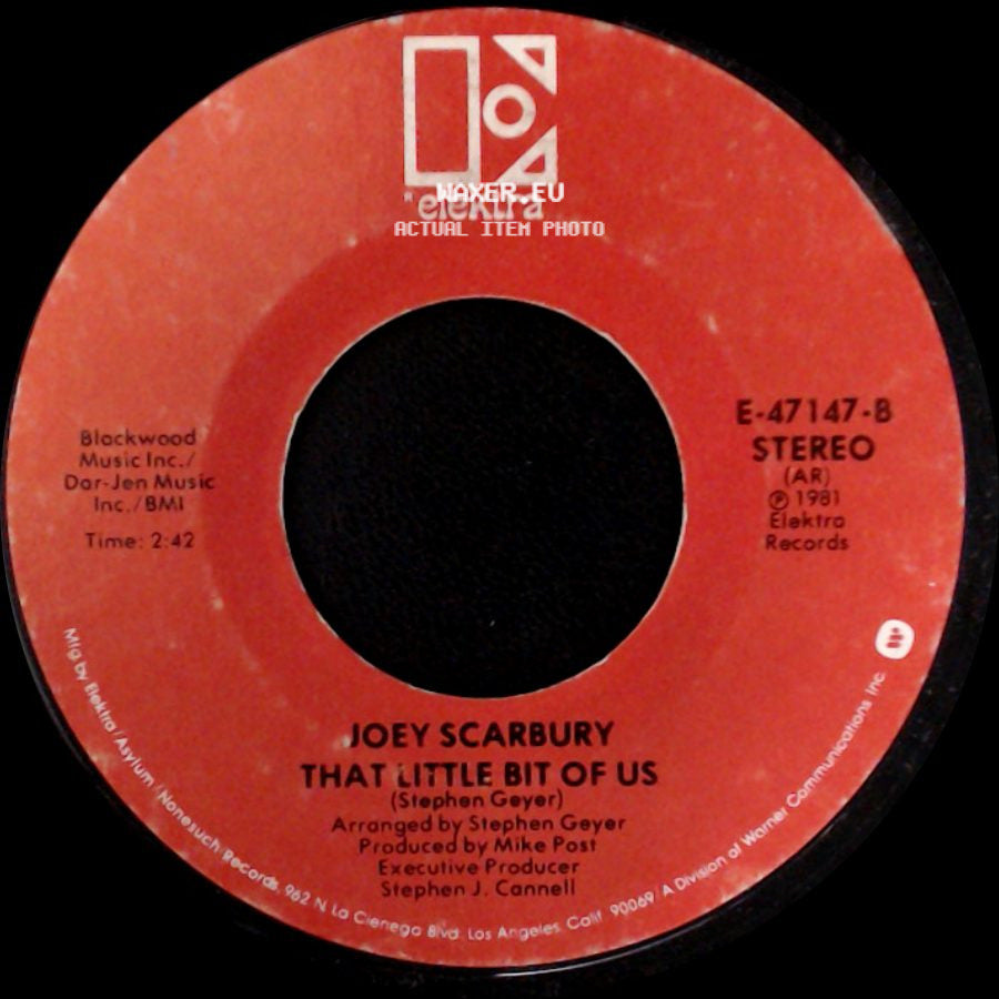 Joey Scarbury - That Little Bit Of Us / The Theme From "The Greatest American Hero" (Believe It Or Not) side A