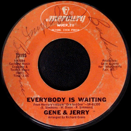 Gene & Jerry - Ten And Two (Take This Woman Off The Corner) / Everybody Is Waiting side B