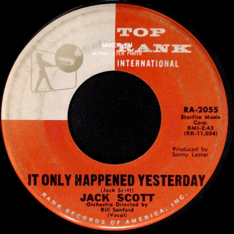 Jack Scott - Cool Water / It Only Happened Yesterday side B