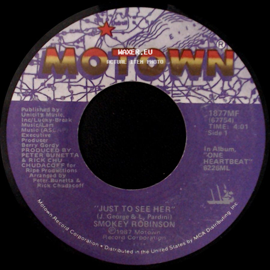 Smokey Robinson - Just To See Her / I'm Gonna Love You Like There's No Tomorrow (Te Quiero Como Si No Hubiera Un Manana) side A