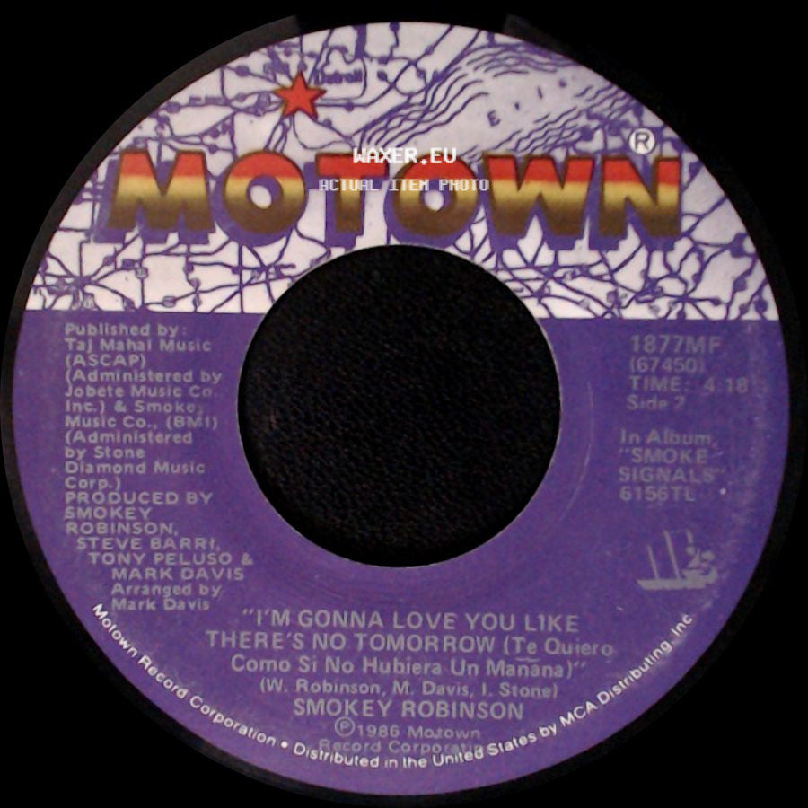 Smokey Robinson - Just To See Her / I'm Gonna Love You Like There's No Tomorrow (Te Quiero Como Si No Hubiera Un Manana) side B