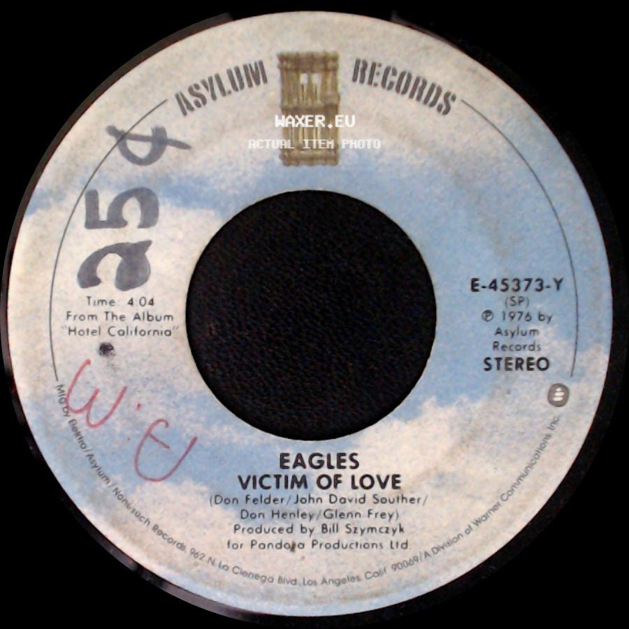 Eagles - Victim Of Love / New Kid In Town side A