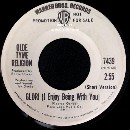 Olde Tyme Religion - Glori (I Enjoy Being With You) / Glori (I Enjoy Being With You) side A