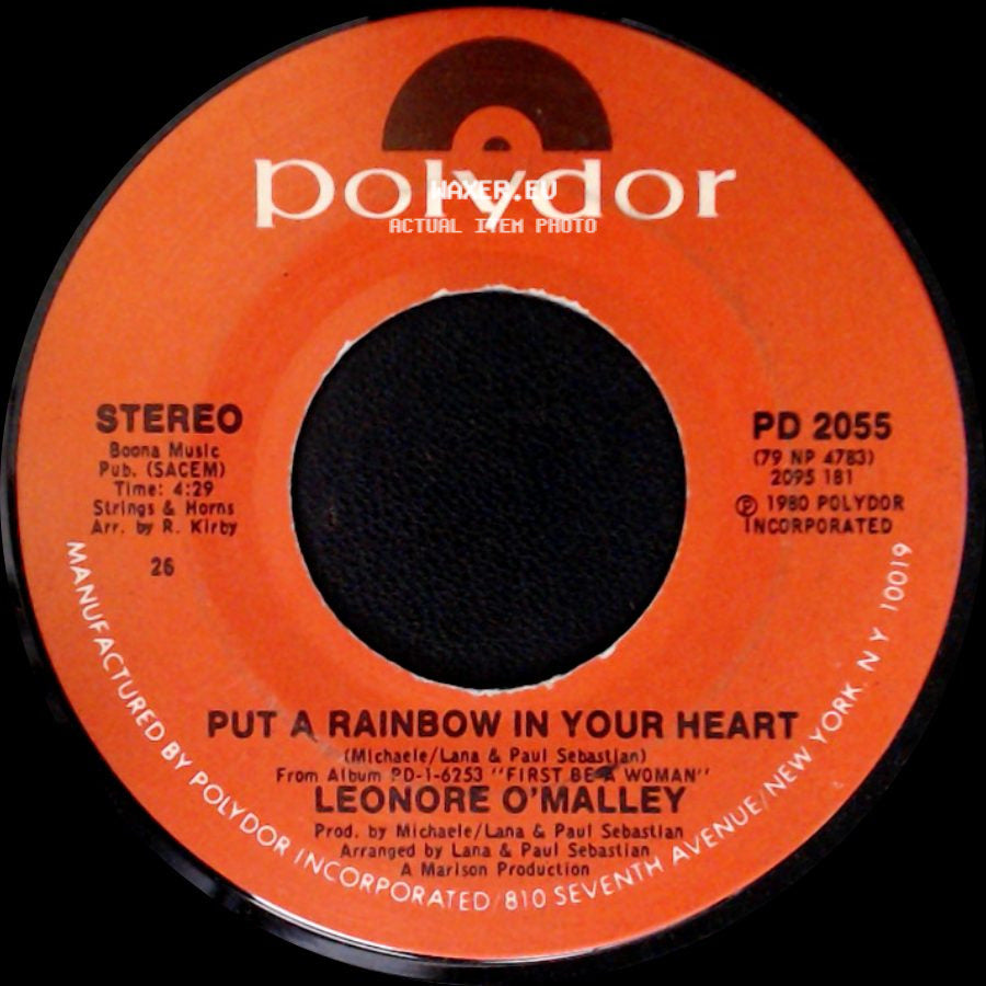Leonore O'malley - First ... Be A Woman / Put A Rainbow In Your Heart side B