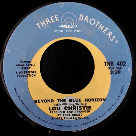 Lou Christie - Beyond The Blue Horizon / Saddle The Wind side A