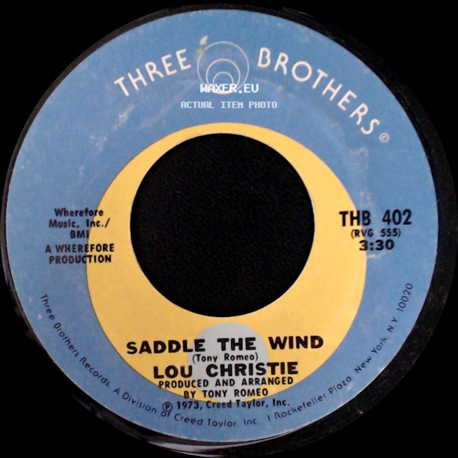 Lou Christie - Beyond The Blue Horizon / Saddle The Wind side B