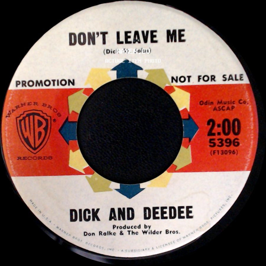 Dick And Deedee - Turn Around / Don't Leave Me side B