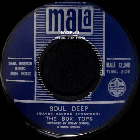 The Box Tops - (The) Happy Song / Soul Deep side B