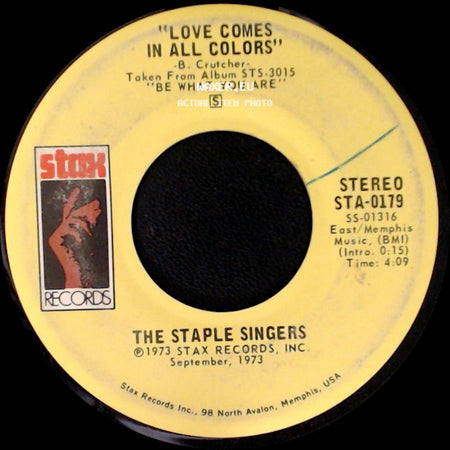 The Staple Singers - Love Comes In All Colors / If You're Ready (Come Go With Me) side A