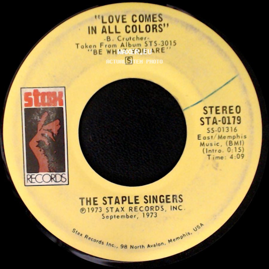 The Staple Singers - Love Comes In All Colors / If You're Ready (Come Go With Me) side A