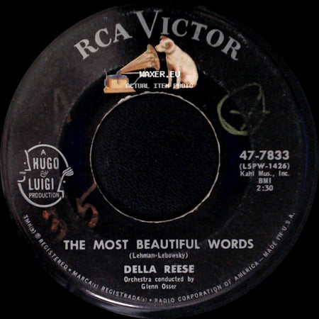 Della Reese - The Most Beautiful Words / You Mean All The World To Me side A