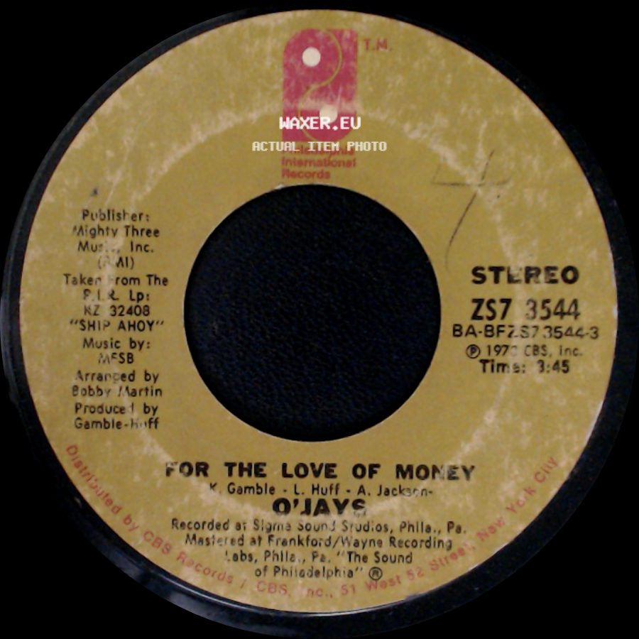 O'jays - People Keep Tellin' Me / For The Love Of Money side B
