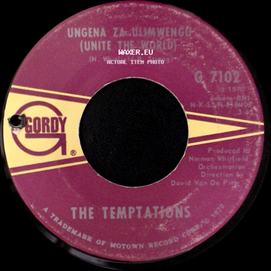 The Temptations - Hum Along And Dance / Ungena Za Ulimwengu (Unite The World) side B