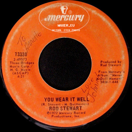 Rod Stewart - You Wear It Well / True Blue side A