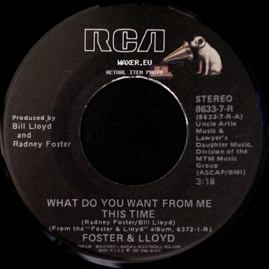 Foster & Lloyd - Don't Go Out With Him / What Do You Want From Me This Time side B