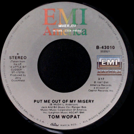 Tom Wopat - Put Me Out Of My Misery / Daylight Loving Time side A