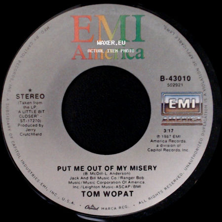 Tom Wopat - Put Me Out Of My Misery / Daylight Loving Time side A