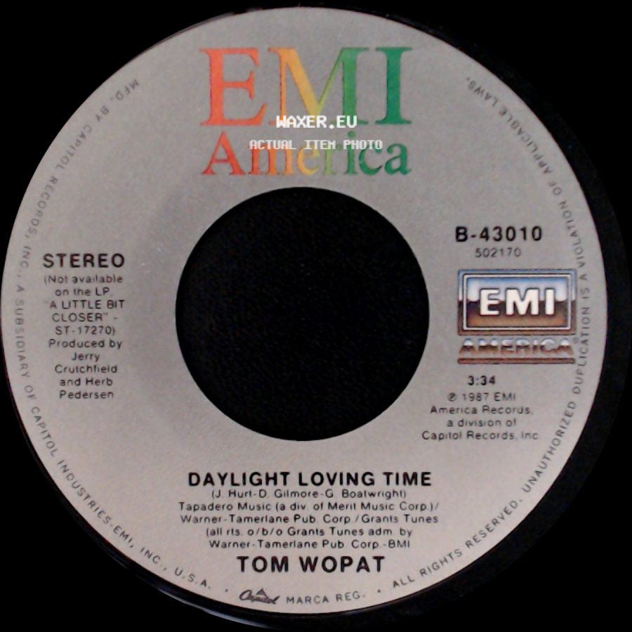 Tom Wopat - Put Me Out Of My Misery / Daylight Loving Time side B
