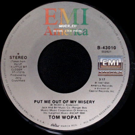 Tom Wopat - Put Me Out Of My Misery / Daylight Loving Time side A