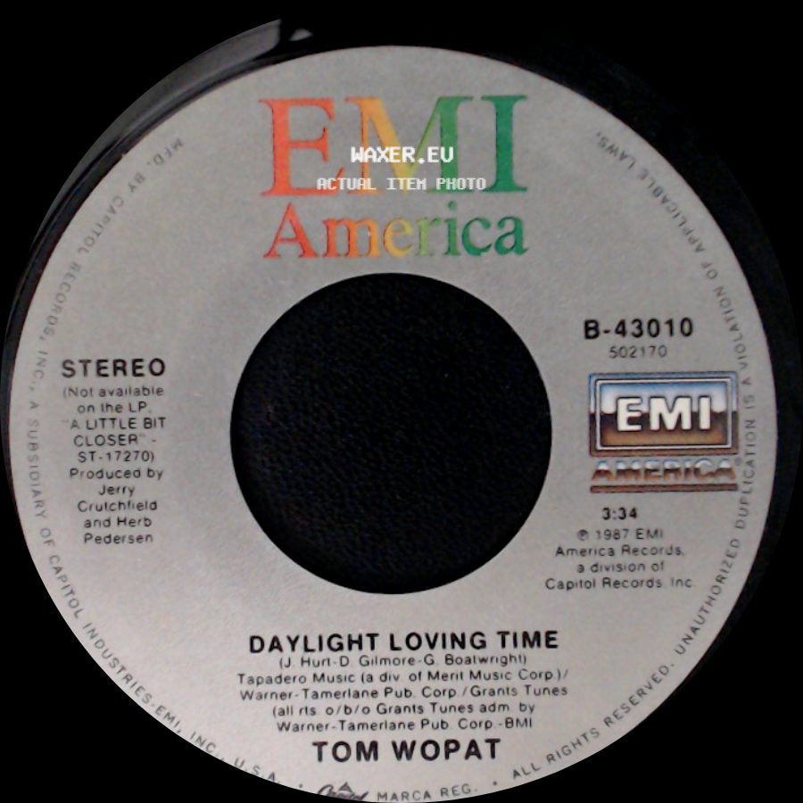 Tom Wopat - Put Me Out Of My Misery / Daylight Loving Time side B