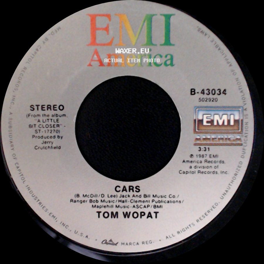 Tom Wopat - Cars / Susannah side A