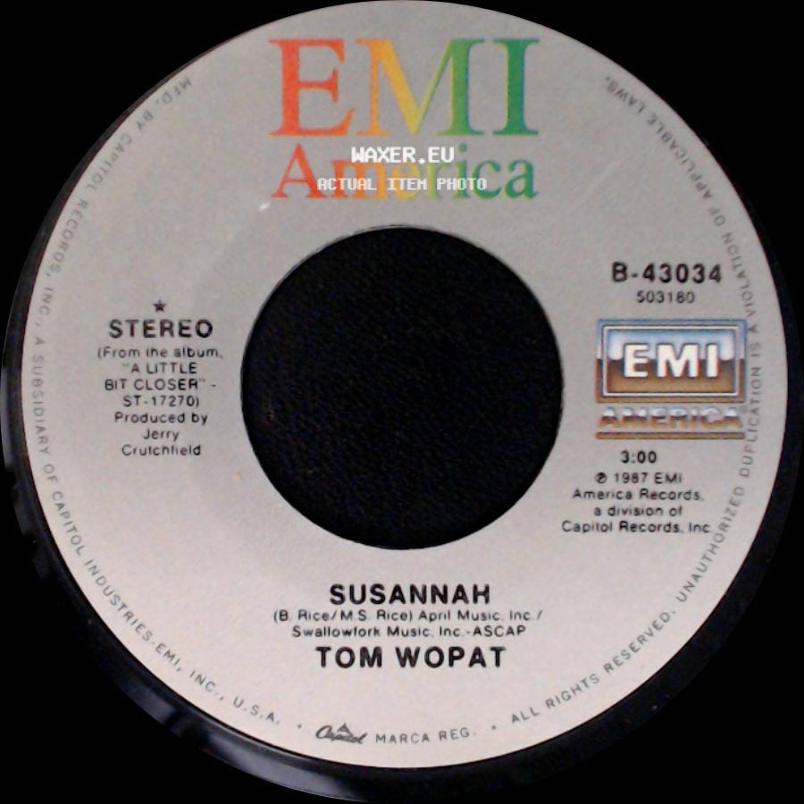 Tom Wopat - Cars / Susannah side B