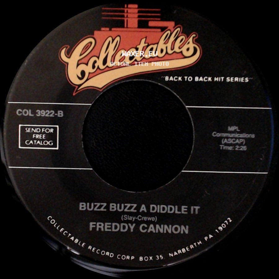 Freddy Cannon - Jump Over / Buzz Buzz A Diddle It side B