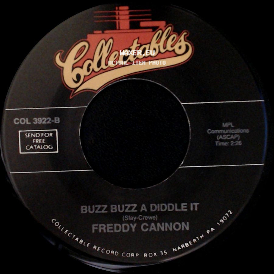 Freddy Cannon - Buzz Buzz A Diddle It / Jump Over side A