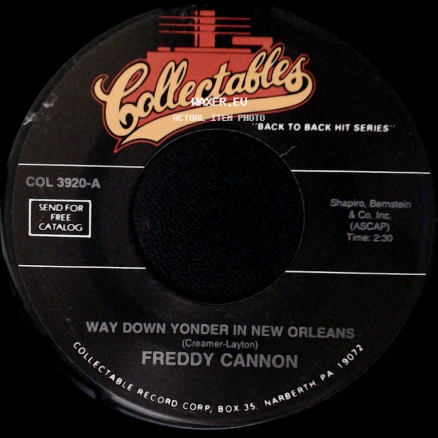 Freddy Cannon - Way Down Yonder In New Orleans / Action side A