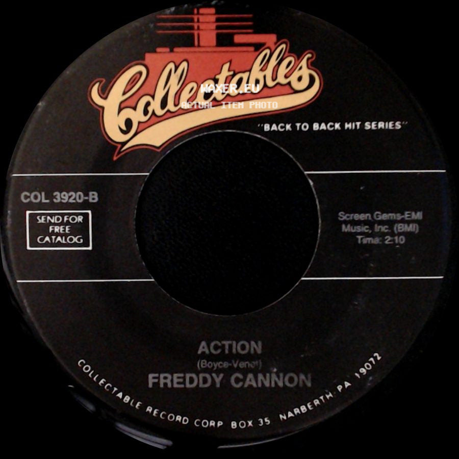 Freddy Cannon - Way Down Yonder In New Orleans / Action side B