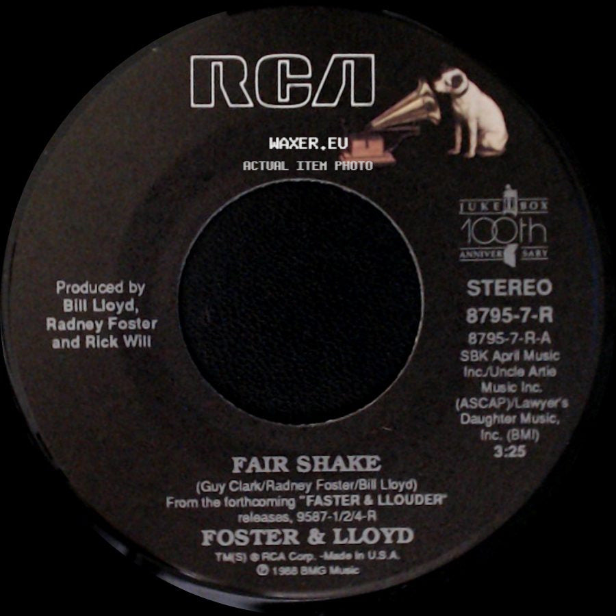 Foster & Lloyd - After I'm Gone / Fair Shake side B