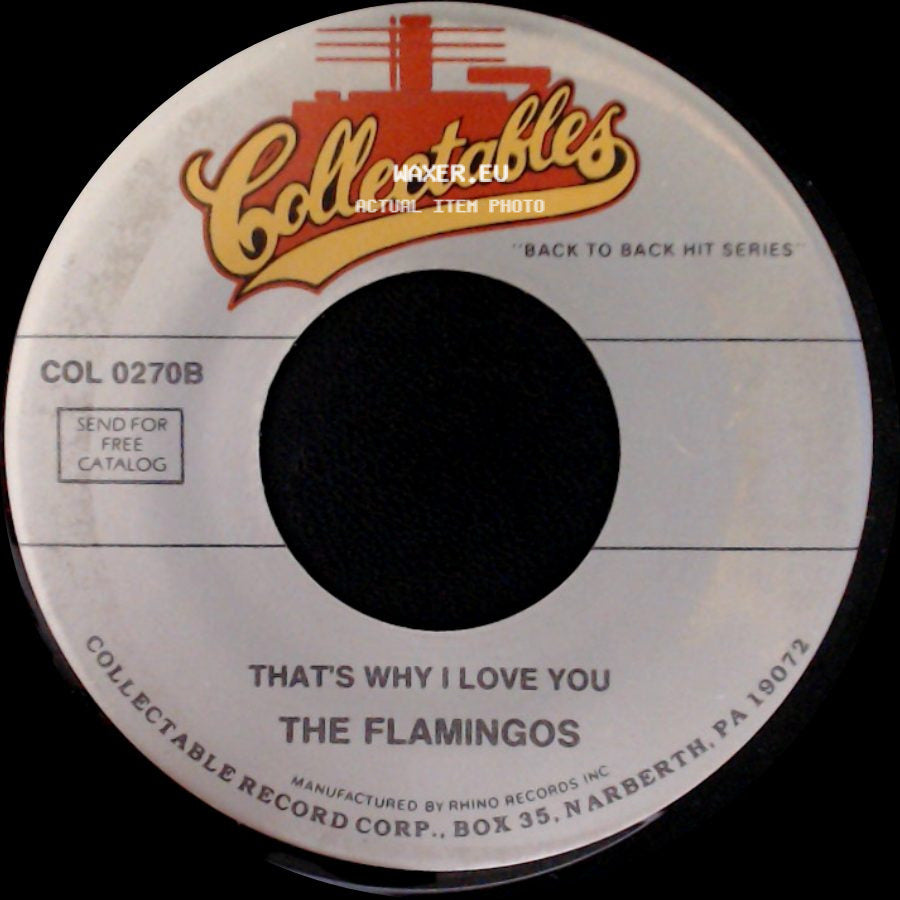 The Flamingos - That's Why I Love You / For All We Know side A
