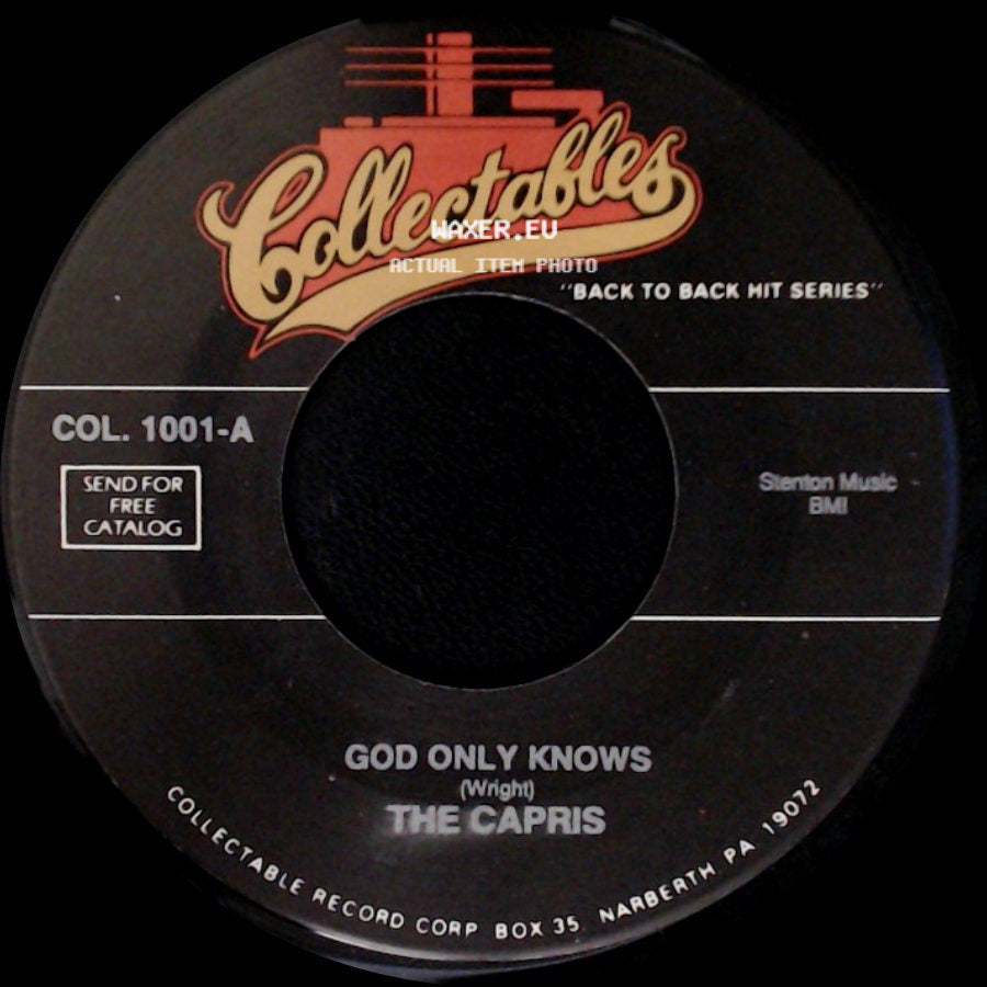 The Capris - That's What You're Doing To Me / God Only Knows side B