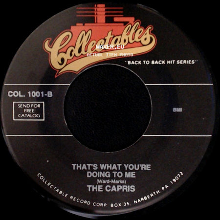 The Capris - That's What You're Doing To Me / God Only Knows side A
