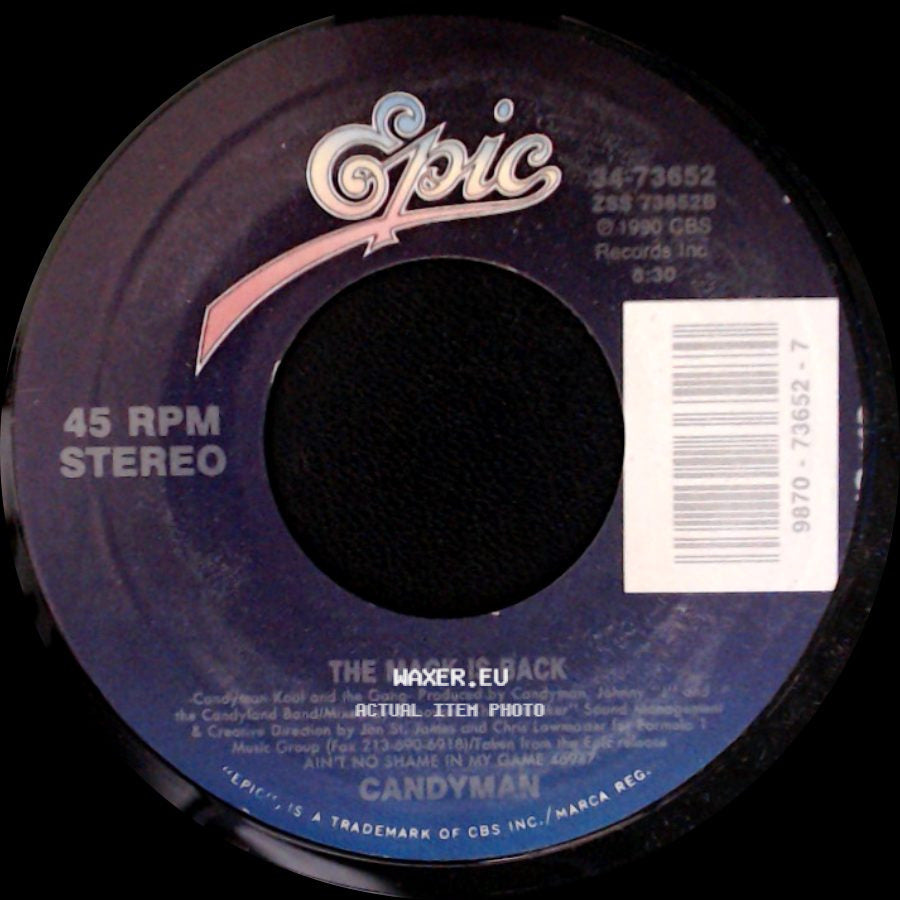 Candyman - The Mack Is Back / Melt In Your Mouth (Fallin' In Love Mix Edit) side A