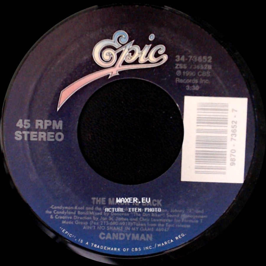 Candyman - Melt In Your Mouth (Fallin' In Love Mix Edit) / The Mack Is Back side B