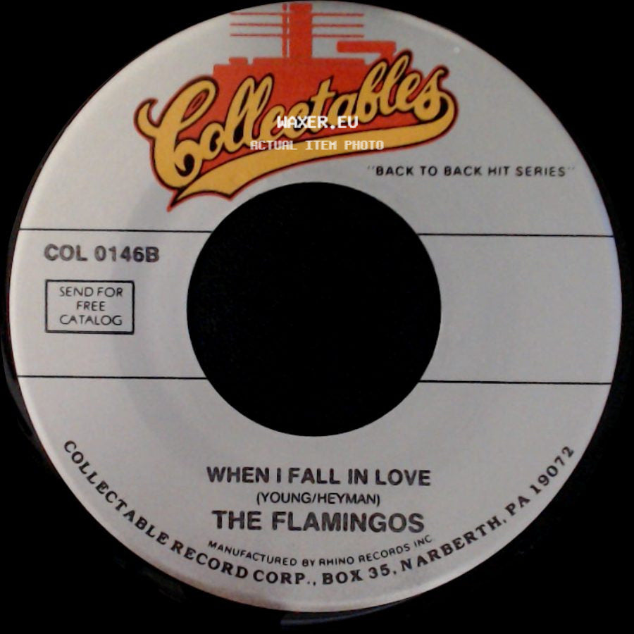 The Flamingos - Nobody Loves Me Like You / When I Fall In Love side B