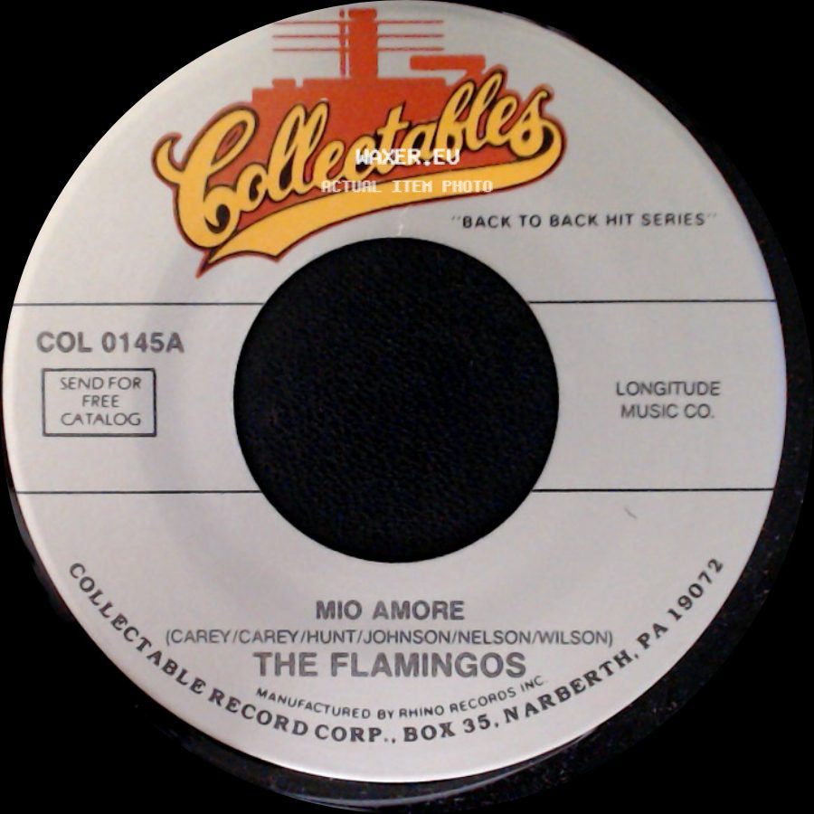 The Flamingos - (They're Writing Songs Of Love) But Not For Me / Mio Amore side B