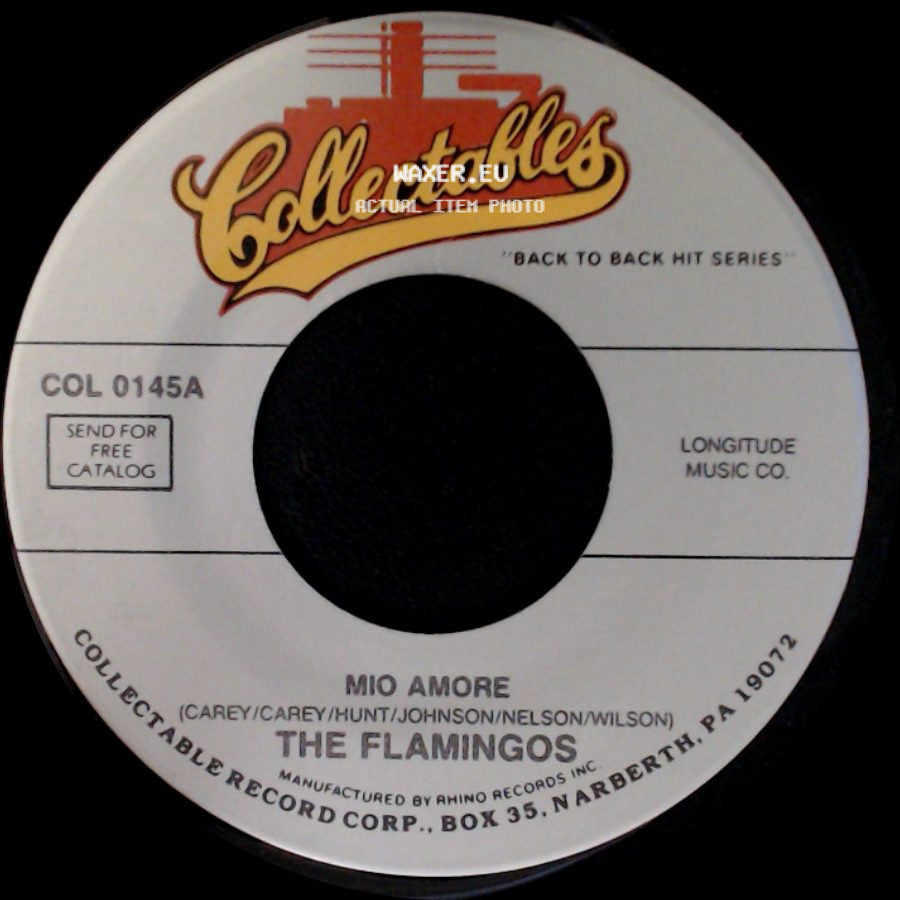 The Flamingos - (They're Writing Songs Of Love) But Not For Me / Mio Amore side B