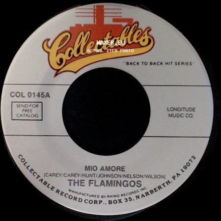 The Flamingos - (They're Writing Songs Of Love) But Not For Me / Mio Amore side B