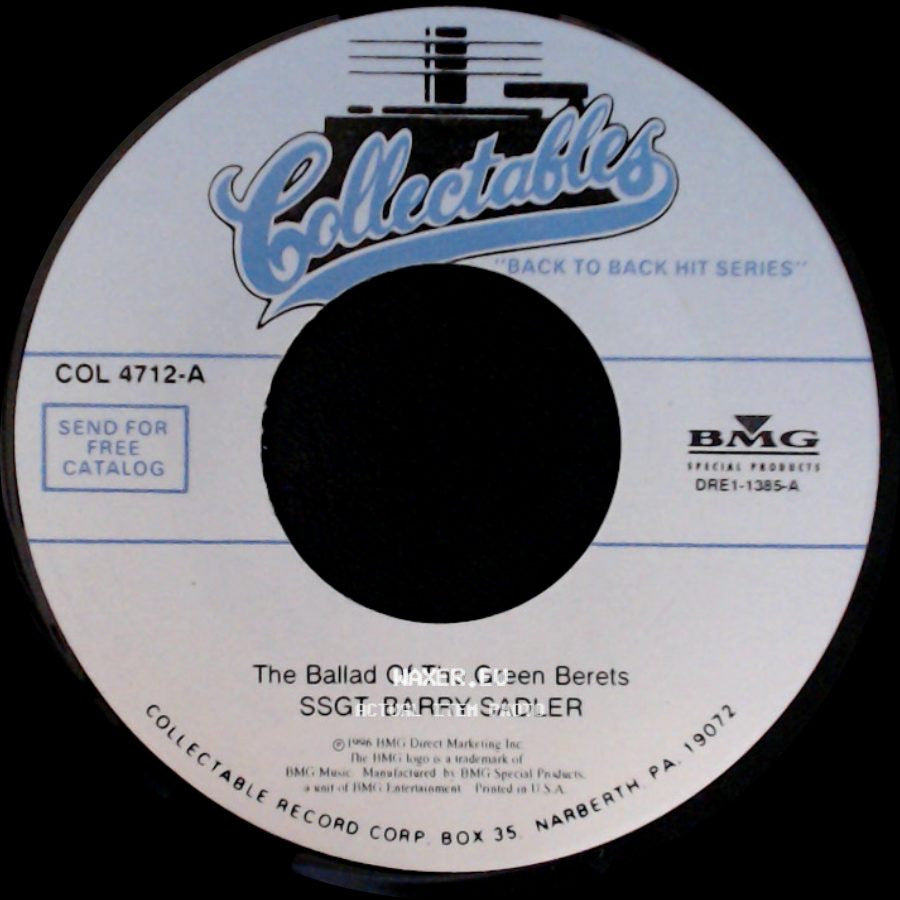Ssgt. Barry Sadler - The Ballad Of The Green Berets / The "A" Team side A