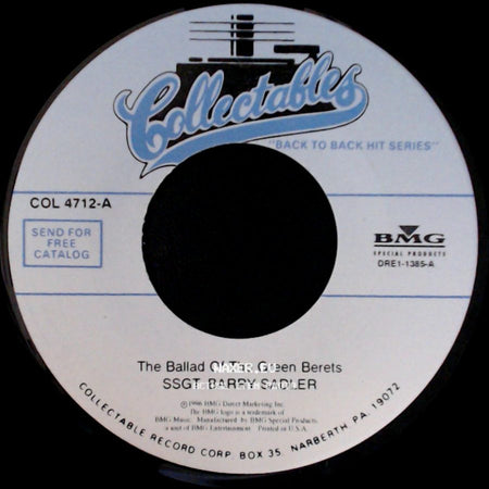 Ssgt. Barry Sadler - The Ballad Of The Green Berets / The "A" Team side A