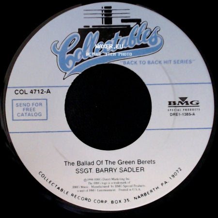 Ssgt. Barry Sadler - The "A" Team / The Ballad Of The Green Berets side B