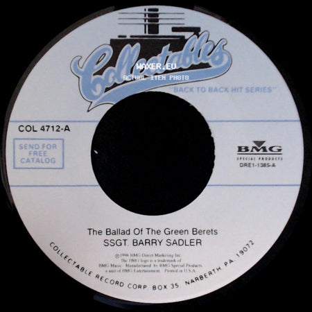 Ssgt. Barry Sadler - The Ballad Of The Green Berets / The "A" Team side A