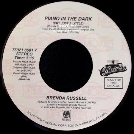 Brenda Russell - So Good, So Right / Piano In The Dark (Cry Just A Little) side B