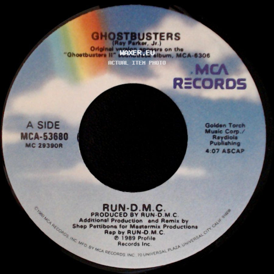 Run-D.M.C. - Ghostbusters / Ghostbusters (Ghost Power Instrumental) side A