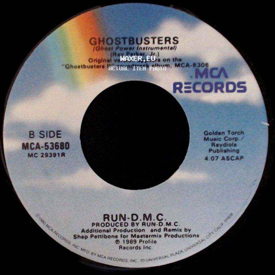 Run-D.M.C. - Ghostbusters / Ghostbusters (Ghost Power Instrumental) side B