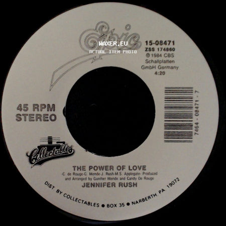 Jennifer Rush - The Power Of Love / Flames Of Paradise (Duet With Elton John) side A