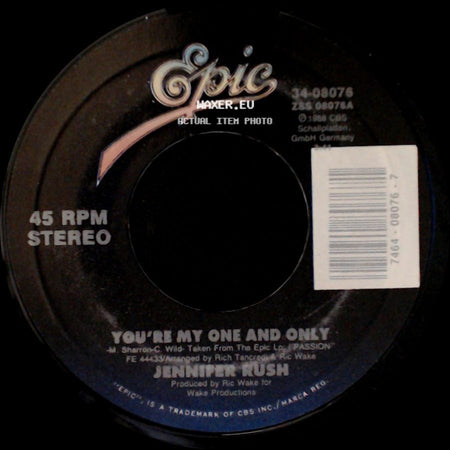 Jennifer Rush - You're My One And Only / Rain Coming Down On Me side A